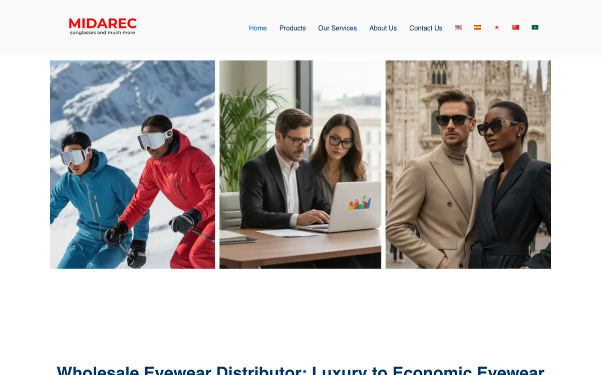 Midarec official website screenshot