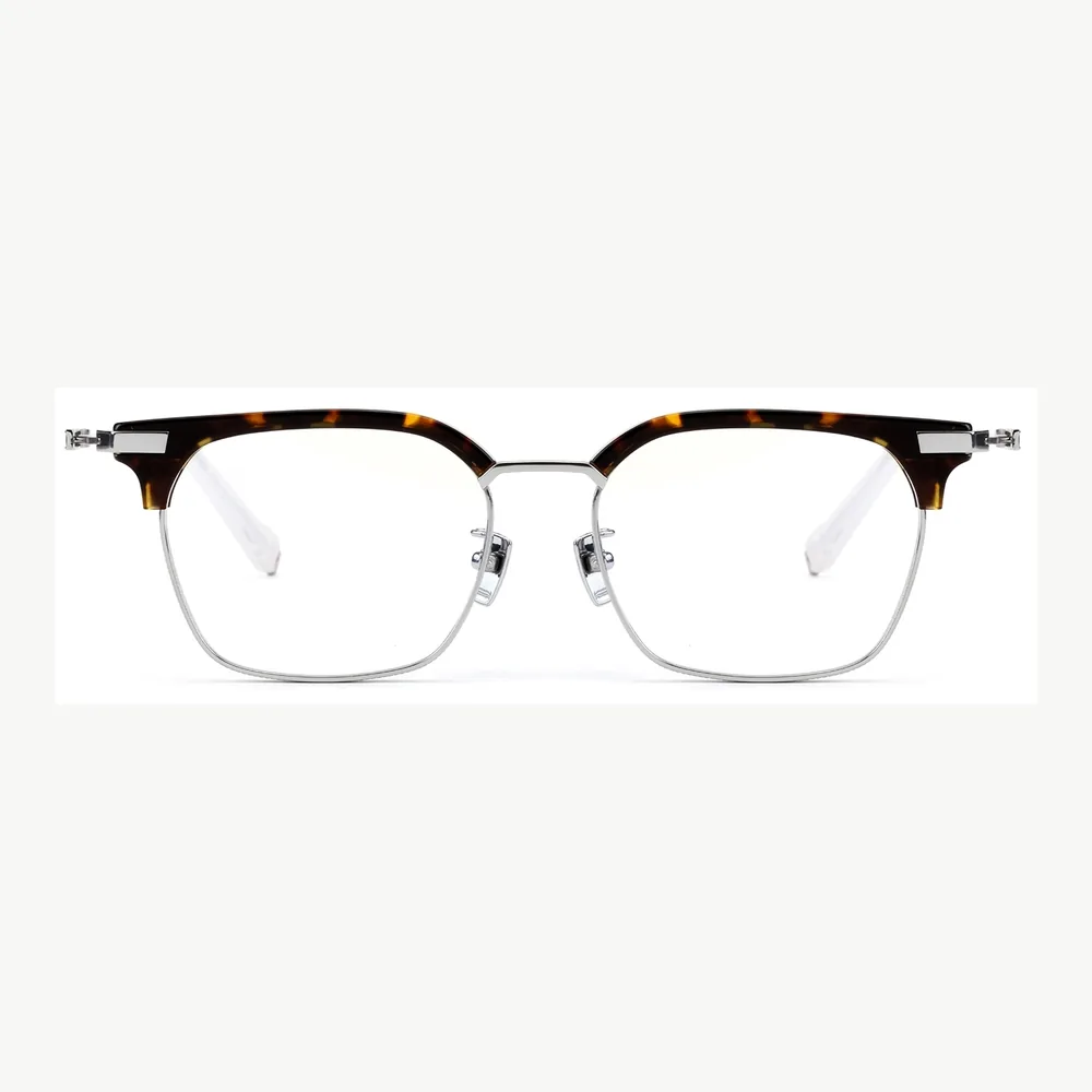 Browline titanium optical frame suitable as a development reference