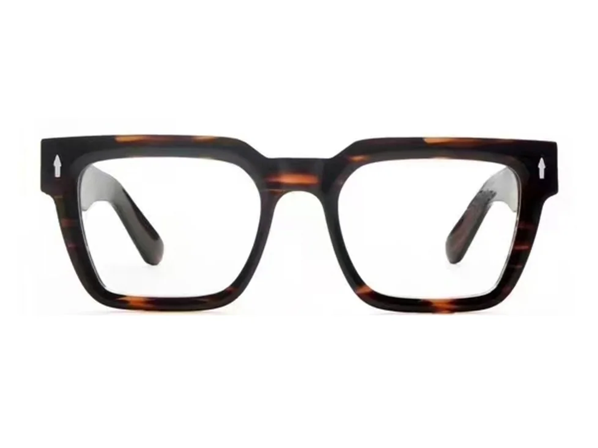 Acetate eyeglass frame model 23049 centered on a white background
