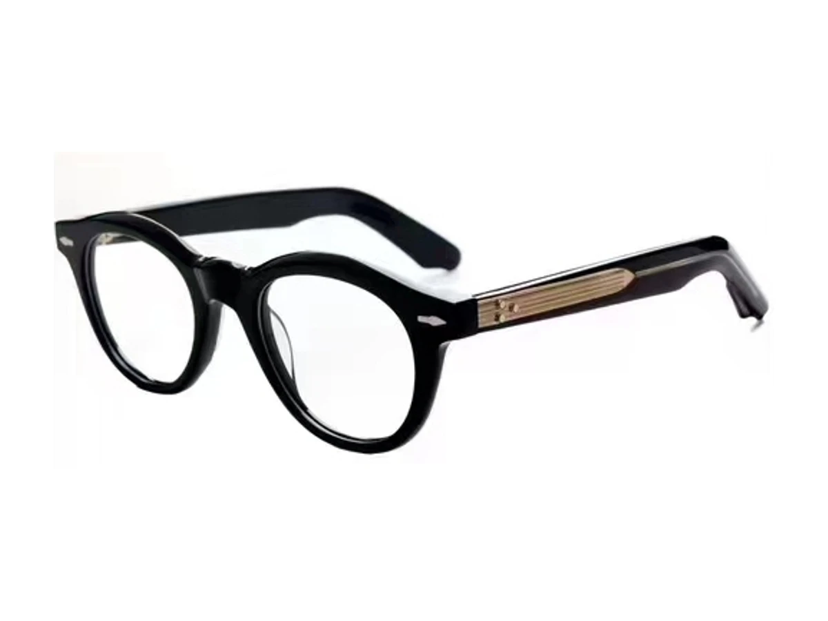 Black acetate optical frame model 23052 shown at an angle