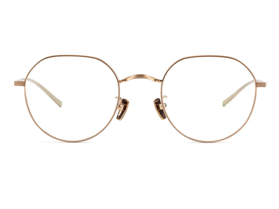 Pure titanium eyeglass frame model CK9829 shown from the front