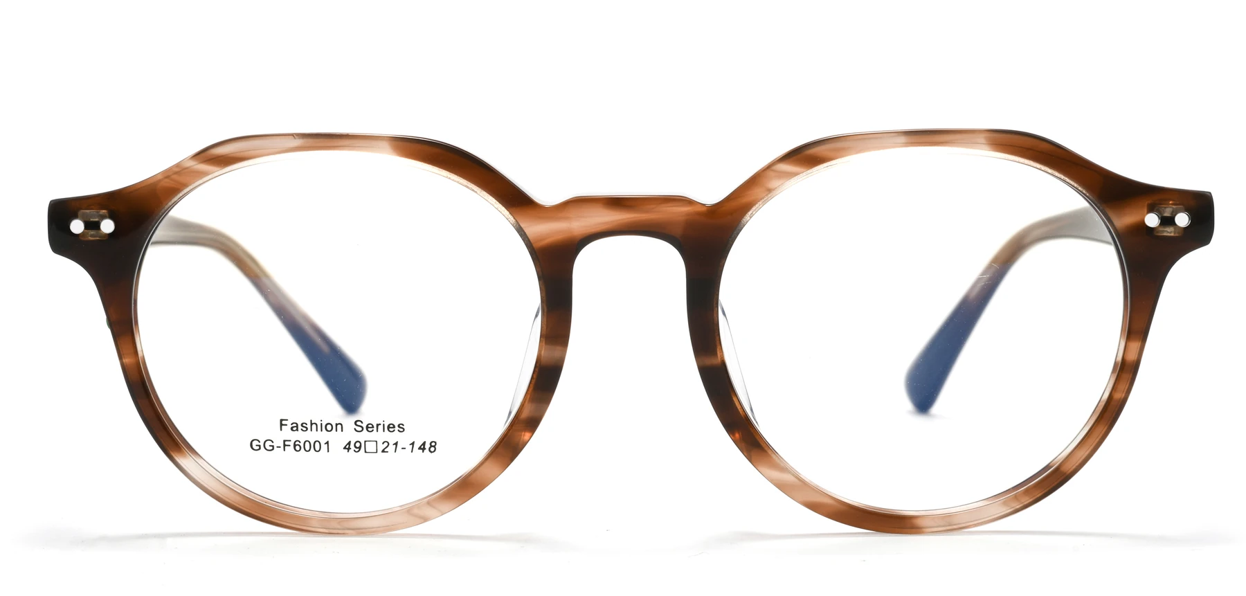 Acetate eyeglass frame GGF6001BJZ viewed from the front