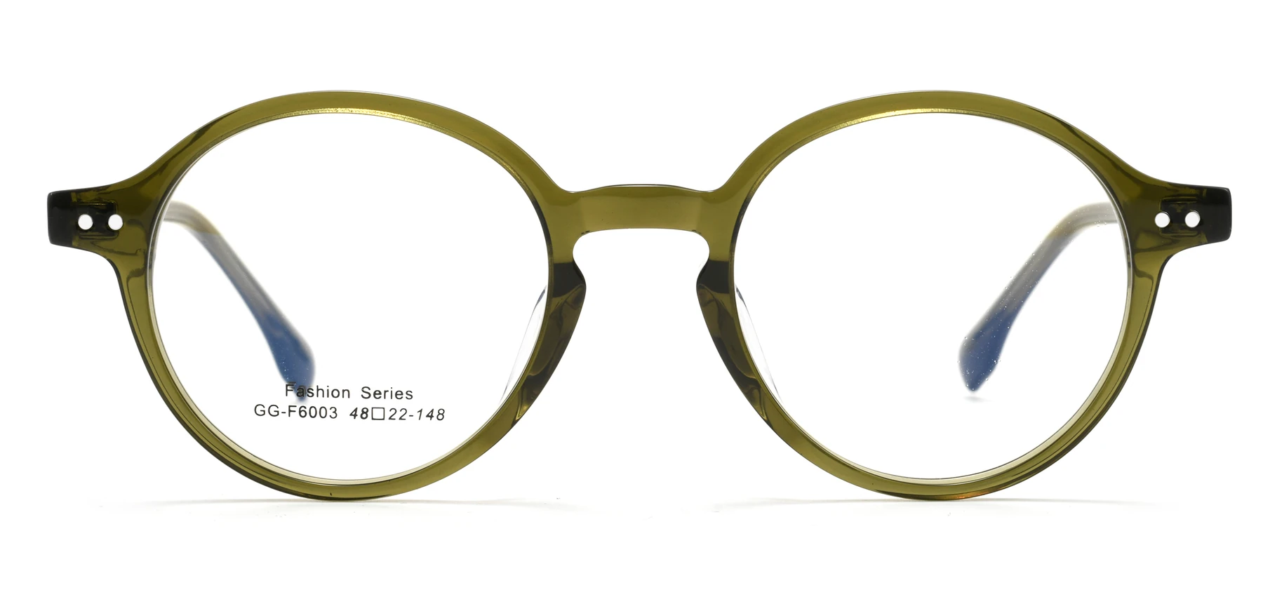 Acetate eyeglass frame GGF6003BJZ viewed from the front