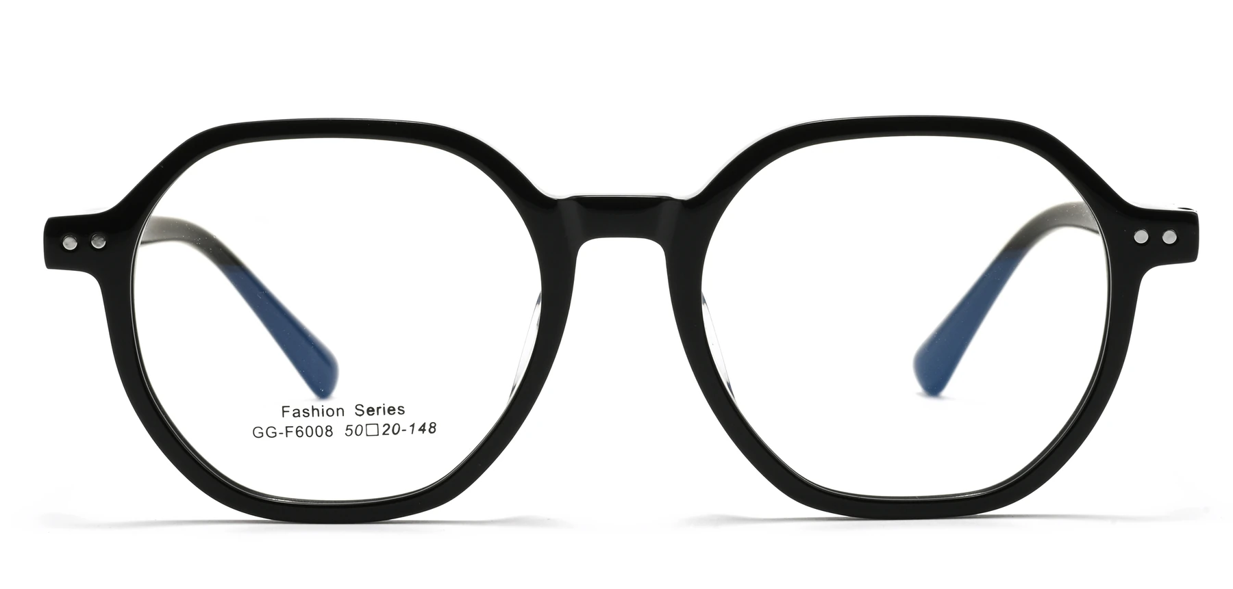Acetate eyeglass frame GGF6008BJZ viewed from the front