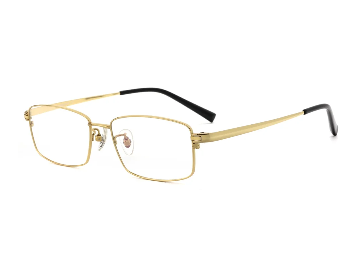 Pure titanium eyeglass frame model 22825 centered on a white background